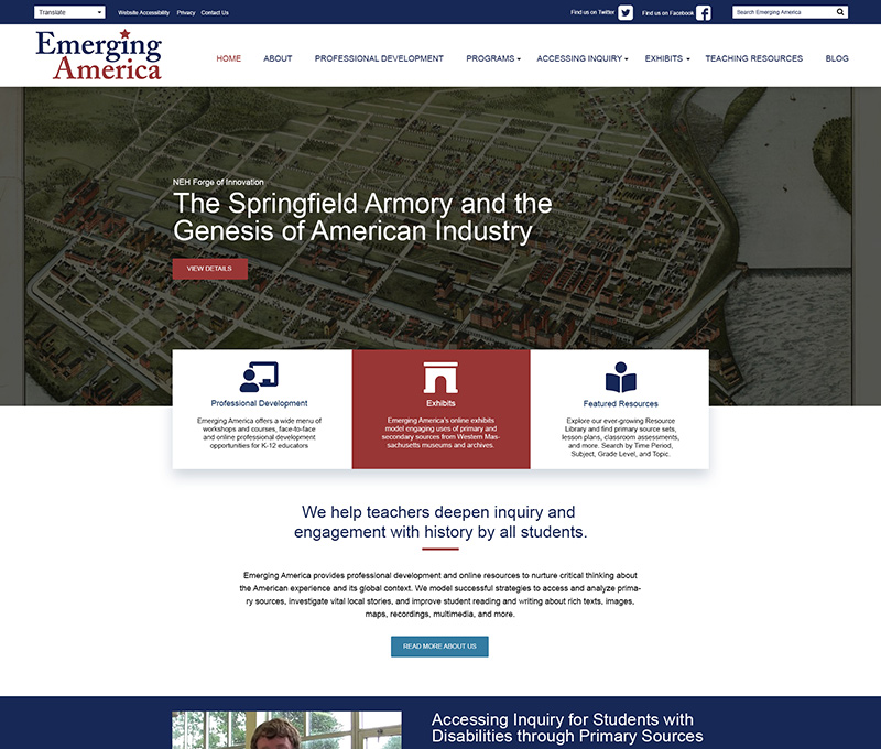 Emerging America website