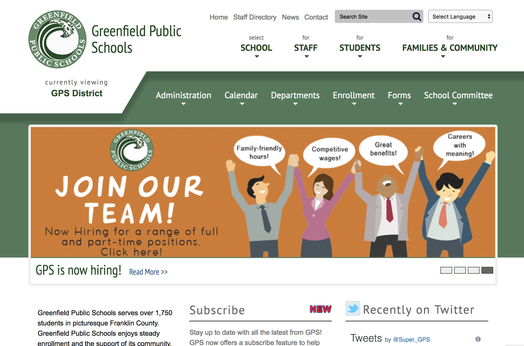 gps_small Greenfield website