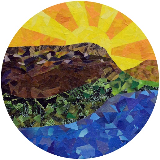 Mount Tom Academy Mout Tom Academy logo student collage art