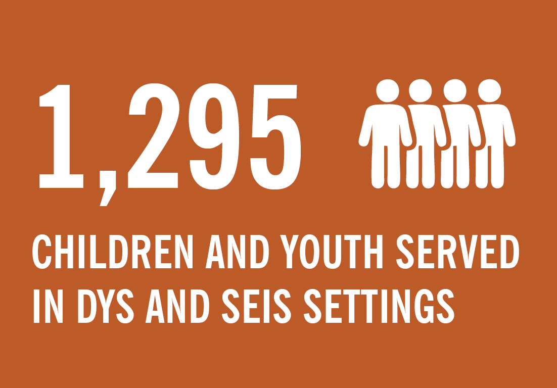Number of children served in DYS and SEIS