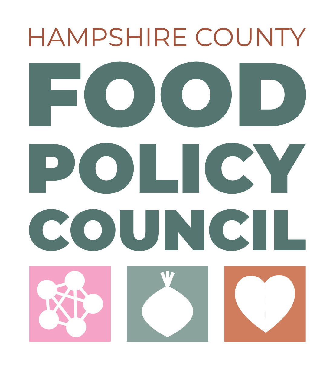 Hampshire County Food Policy Council logo - stacked text