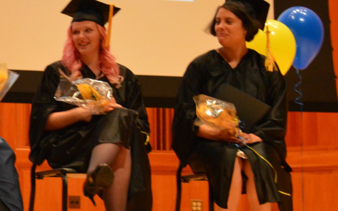 Speakers shared their inspiration at the graduation ceremony for HEC Academy students today.